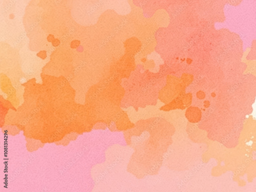 Abstract watercolor background with a vibrant sunset sky in shades of orange and purple, abstract, background Abstract watercolor background with a vibrant sunset sky in shades of orange and purple, abstract, background