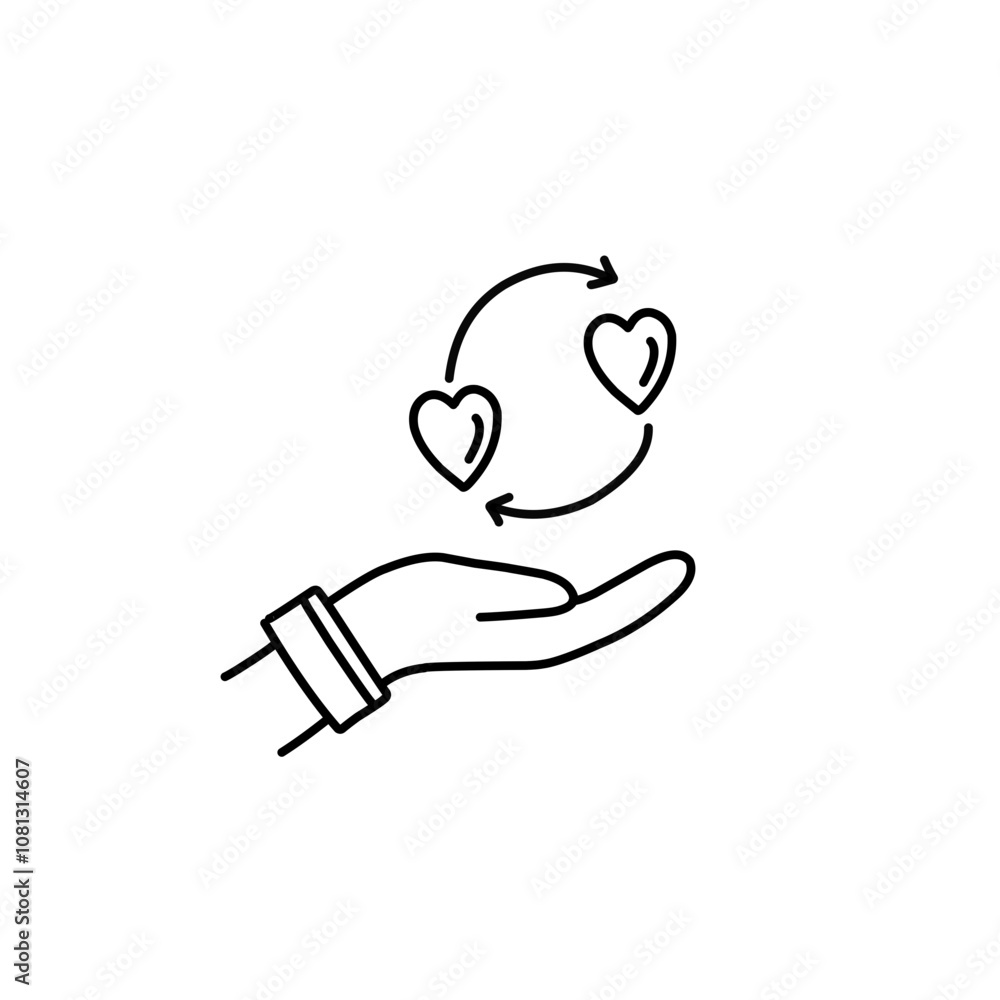empathy line icon empathy line icon