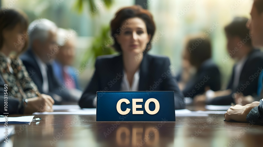 Confident Woman Leading a Meeting with a Confident Woman Leading a Meeting with a