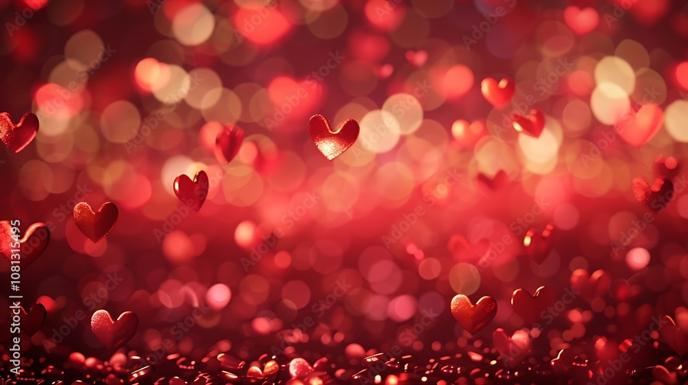 A dreamy background filled with floating hearts, creating a romantic and whimsical atmosphere. A dreamy background filled with floating hearts, creating a romantic and whimsical atmosphere.