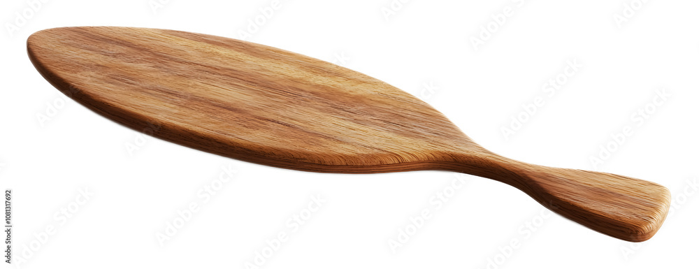 Wooden paddle board on a transparent background. isolated background. Wooden paddle board on a transparent background. isolated background.