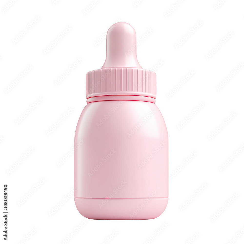 Dropper bottle product 3D icon Isolated On Transparent Background Dropper bottle product 3D icon Isolated On Transparent Background