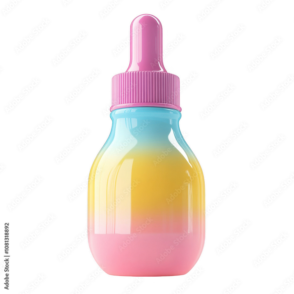 Dropper bottle product 3D icon Isolated On Transparent Background Dropper bottle product 3D icon Isolated On Transparent Background