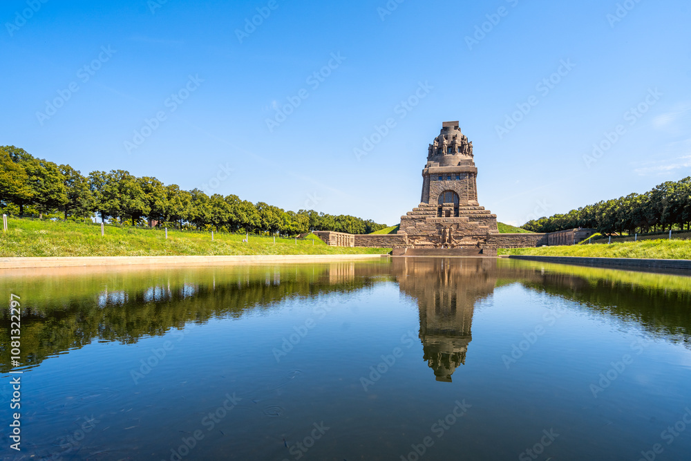 Fototapeta premium Völkerschlachtdenkmal, Leipzig, Sachsen, Deutschland 