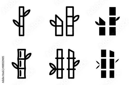 bamboo icon set