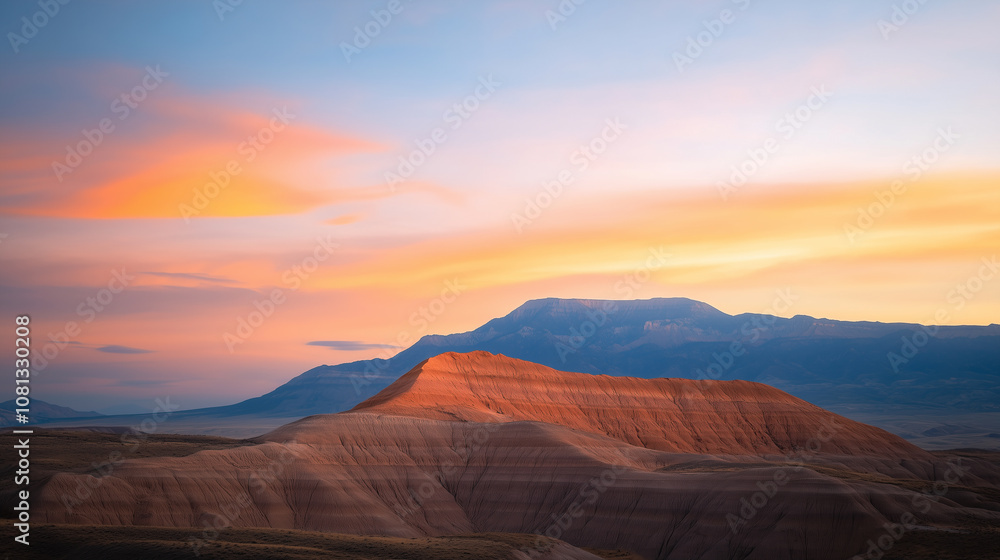 Breathtaking landscape featuring layered hills under colorful sunset sky, showcasing natural beauty and serene atmosphere. Breathtaking landscape featuring layered hills under colorful sunset sky, showcasing natural beauty and serene atmosphere.