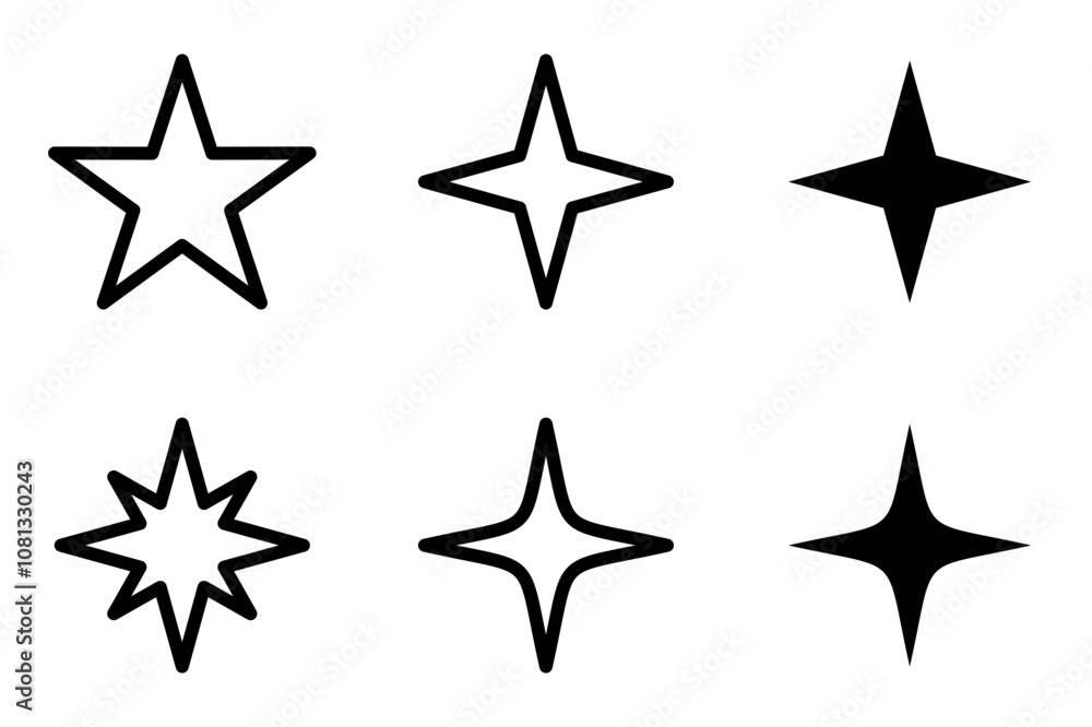 star icon set star icon set
