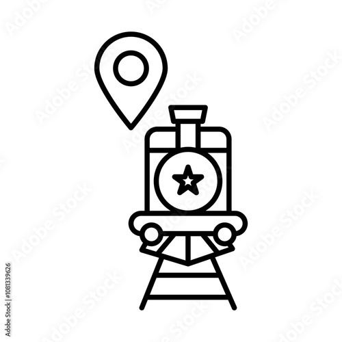 Train icon template