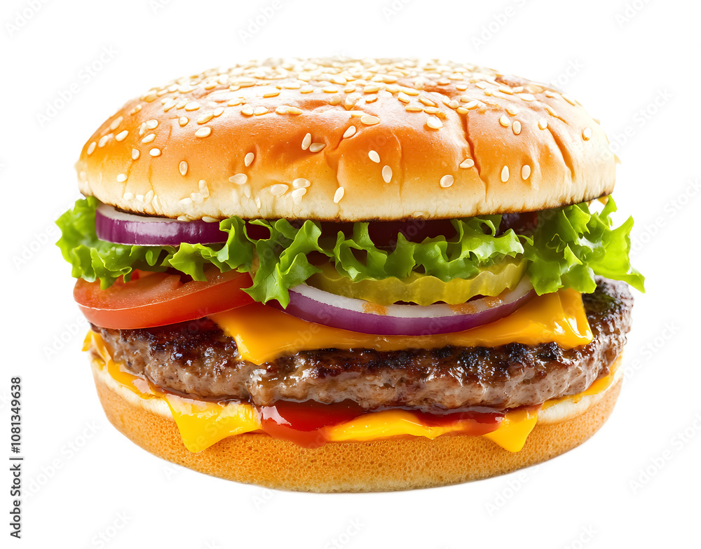 Zinger burger on a transparent background. isolated background. Zinger burger on a transparent background. isolated background.