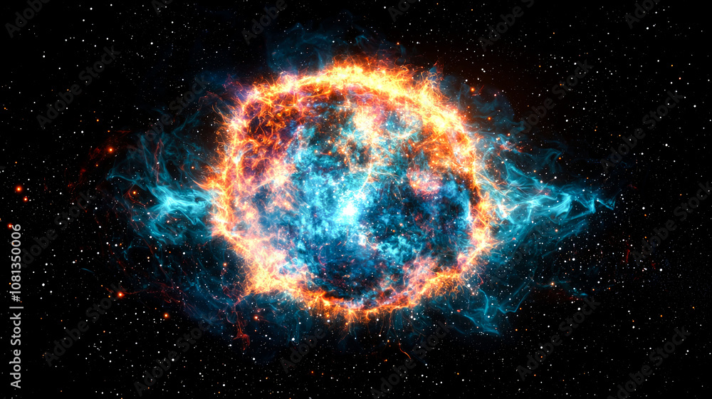 Blazing Star in Space. Blazing Star in Space.
