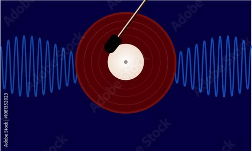 vinyl disk music, sound