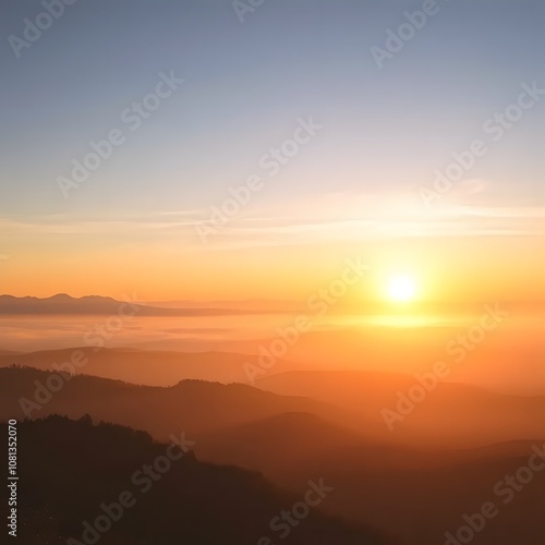 sunrise over the mountains