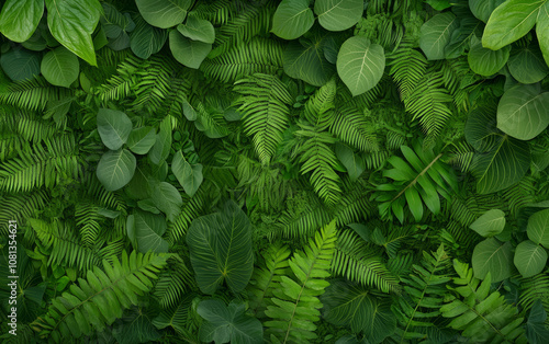 Green fashion art background 