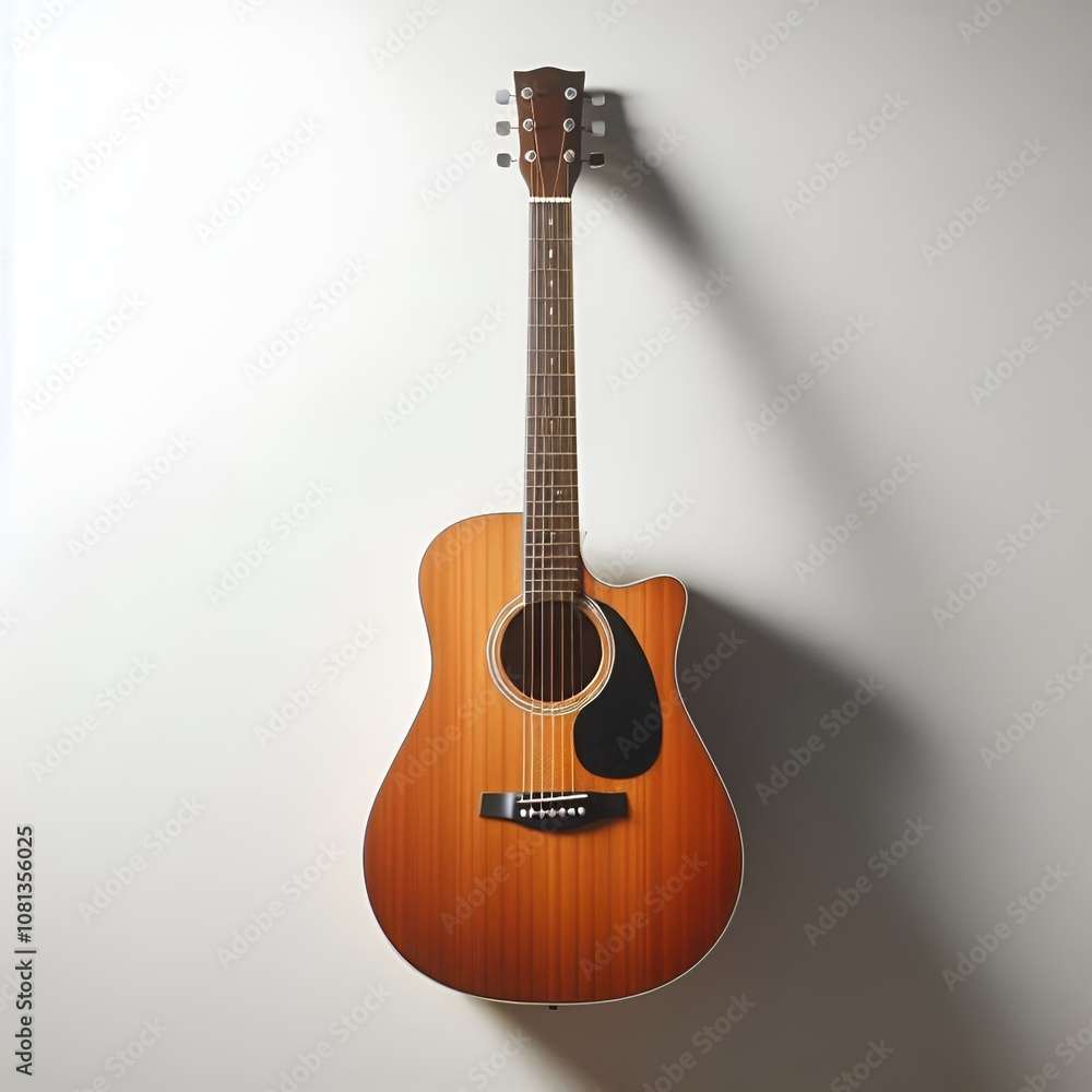 Obraz premium guitar on white background