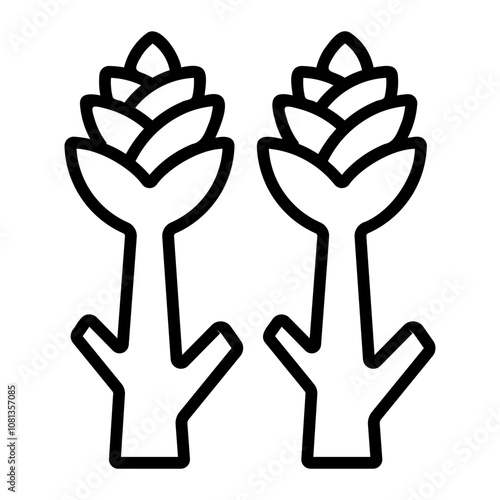 asparagus Line Icon