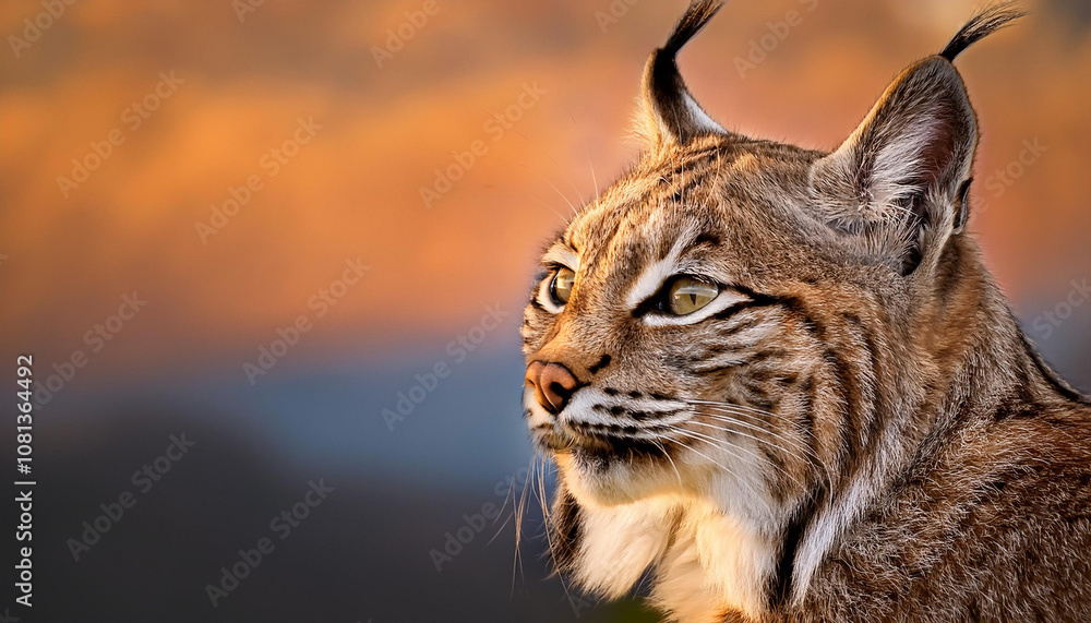 Obraz premium Close-Up of a Bobcat