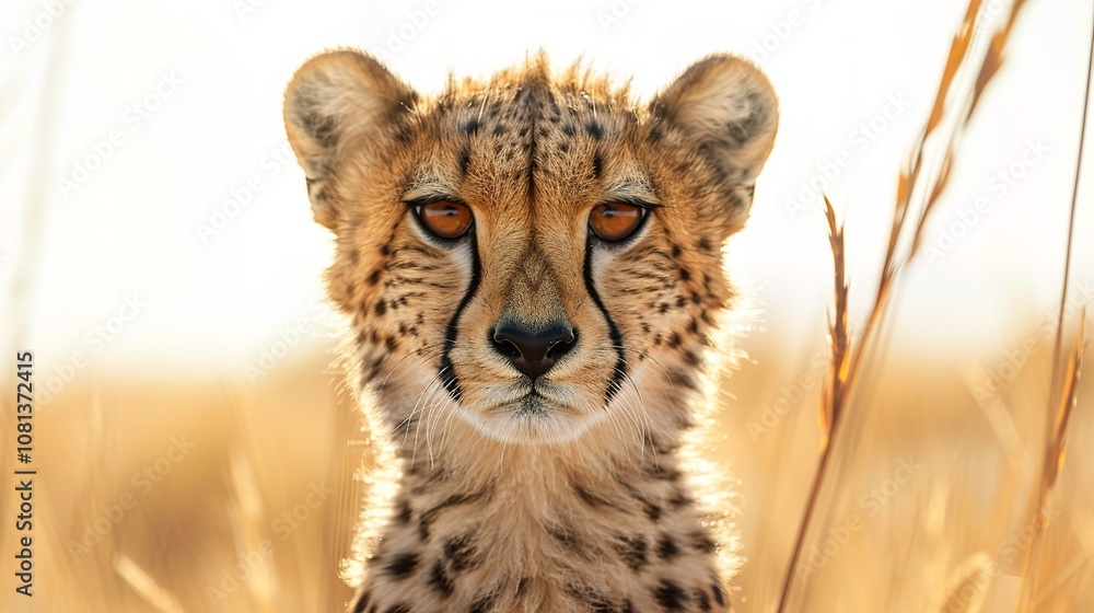Cheetah as a teacher banner with copy space area for text. Cute Cheetah... Cheetah as a teacher banner with copy space area for text. Cute Cheetah...