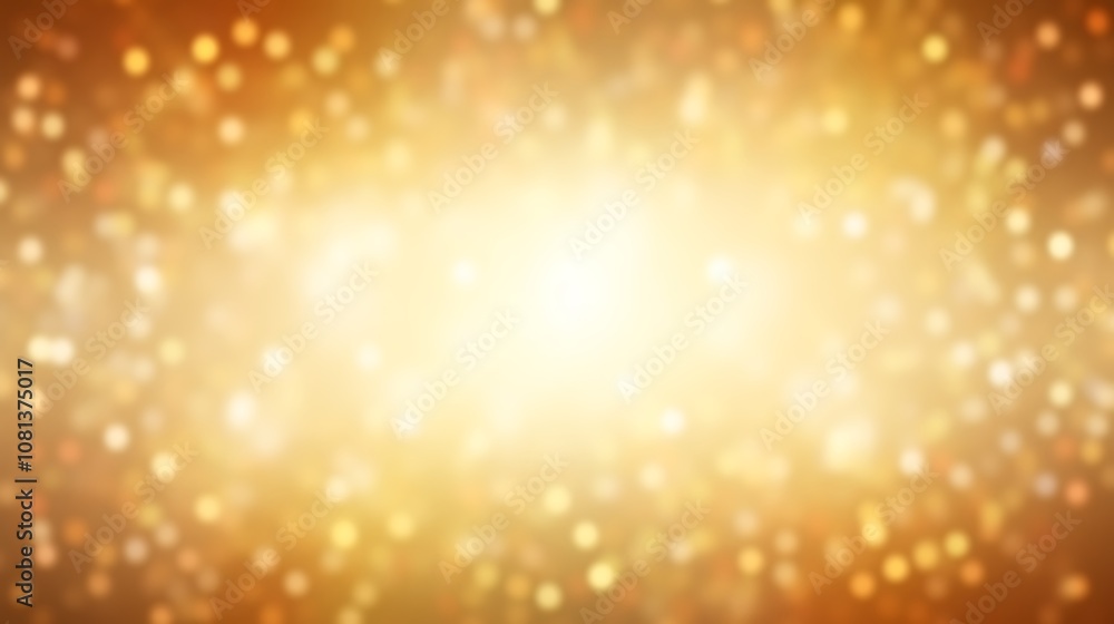 Abstract Golden Bokeh Background with Defocused Lights Abstract Golden Bokeh Background with Defocused Lights