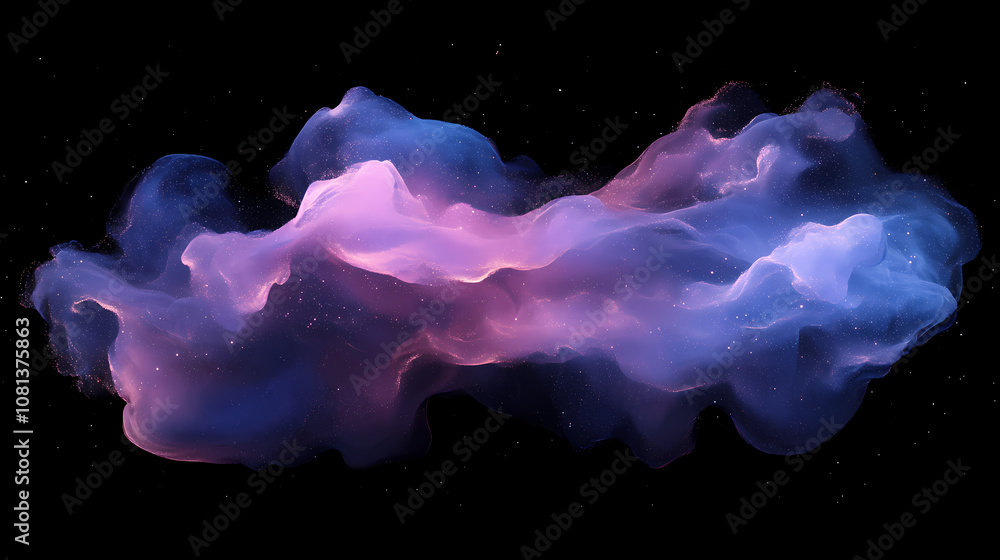 Fototapeta premium Created with generative ai technology. Nebula. Illustration