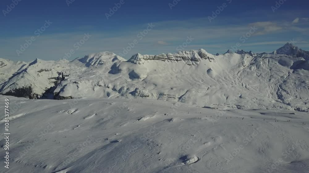 Drone piste de ski 