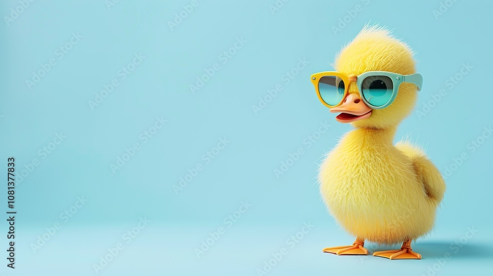 Duck as a teacher banner with copy space area for text. Cute Duck portrait.... Duck as a teacher banner with copy space area for text. Cute Duck portrait....