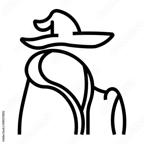 cloak Line Icon