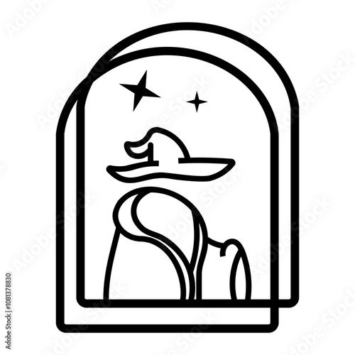 cloak Line Icon