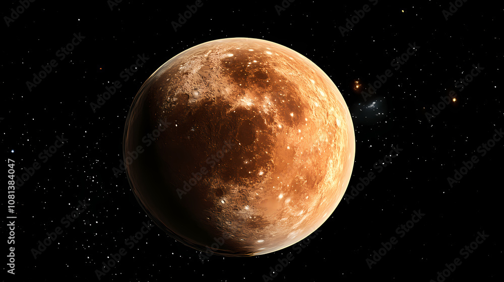 Planet in space. Nebula. Illustration Planet in space. Nebula. Illustration