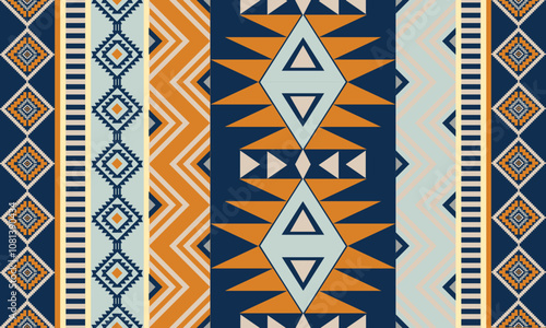 Geometric native pattern seamless digital pixel fabric. Pixel art pattern,triangle color geometric ethnic pattern,Navajo boho carpet,design for clothing,carpet,background,wrapping,vector,illustration
