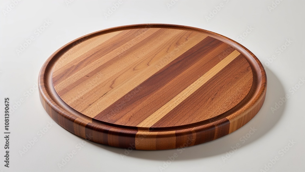 round wooden cutting board with a smooth, polished surface and a natural wood grain pattern round wooden cutting board with a smooth, polished surface and a natural wood grain pattern