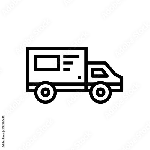 Truck icon symbol vector image illustration
