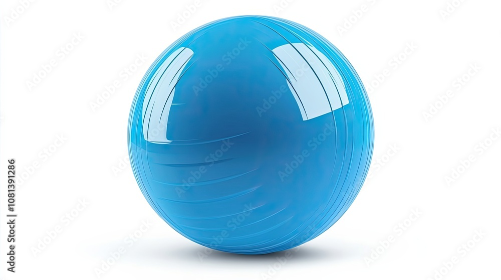 A Shiny Blue Egg with Parallel Lines A Shiny Blue Egg with Parallel Lines