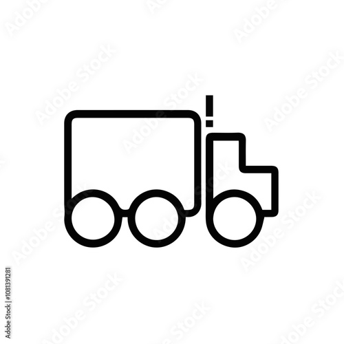 Truck icon symbol vector illustration 