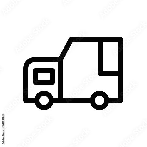 Truck icon symbol vector illustration 