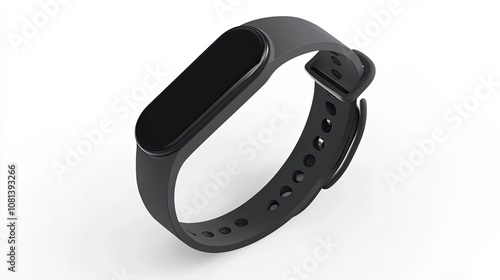 Black Fitness Tracker with Touchscreen Display