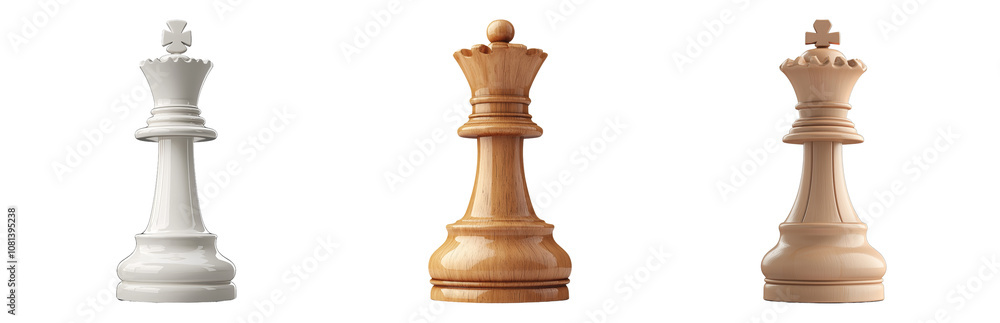 PNG Classic Chess Pieces in Wood and Plastic Designs. Isolated on transparent background PNG Classic Chess Pieces in Wood and Plastic Designs. Isolated on transparent background