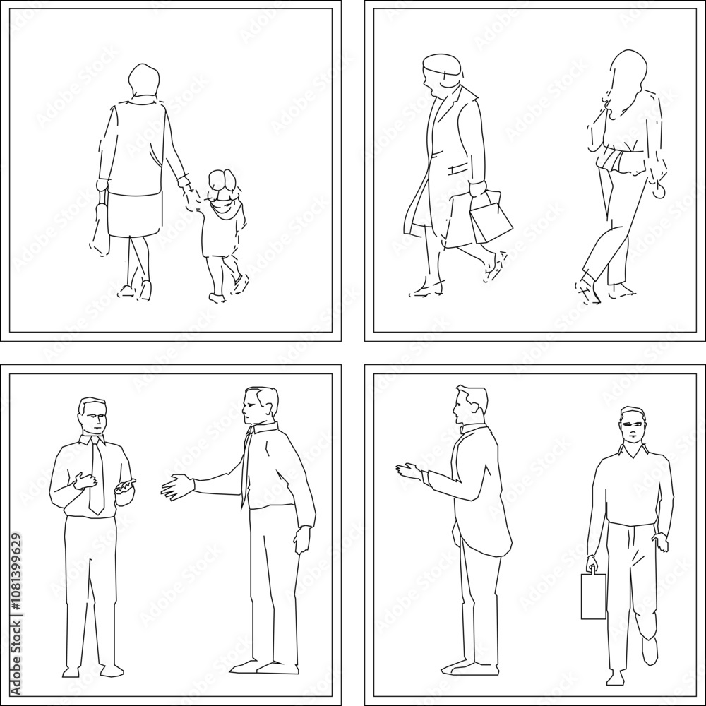 Vector sketch, silhouette illustration, design of a picture of a person doing an activity in a box frame for wall decoration Vector sketch, silhouette illustration, design of a picture of a person doing an activity in a box frame for wall decoration