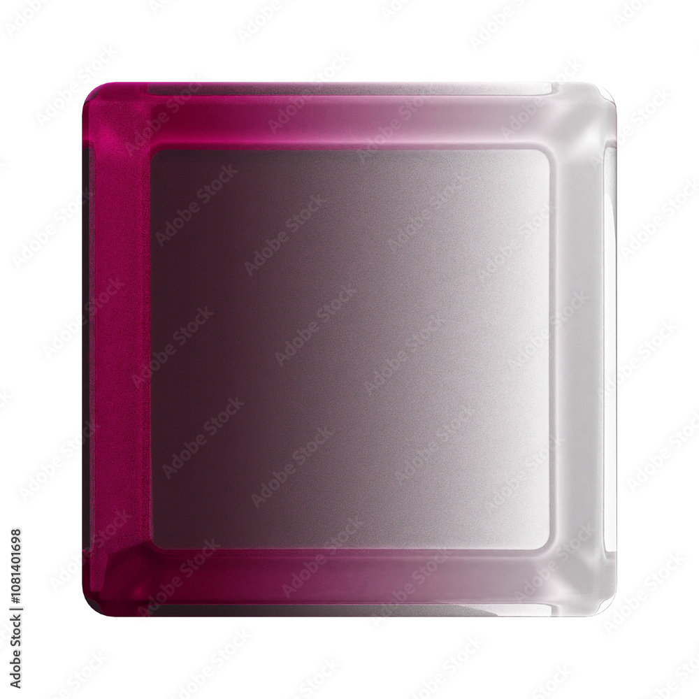3d geometric glass dark pink color 3d geometric glass dark pink color