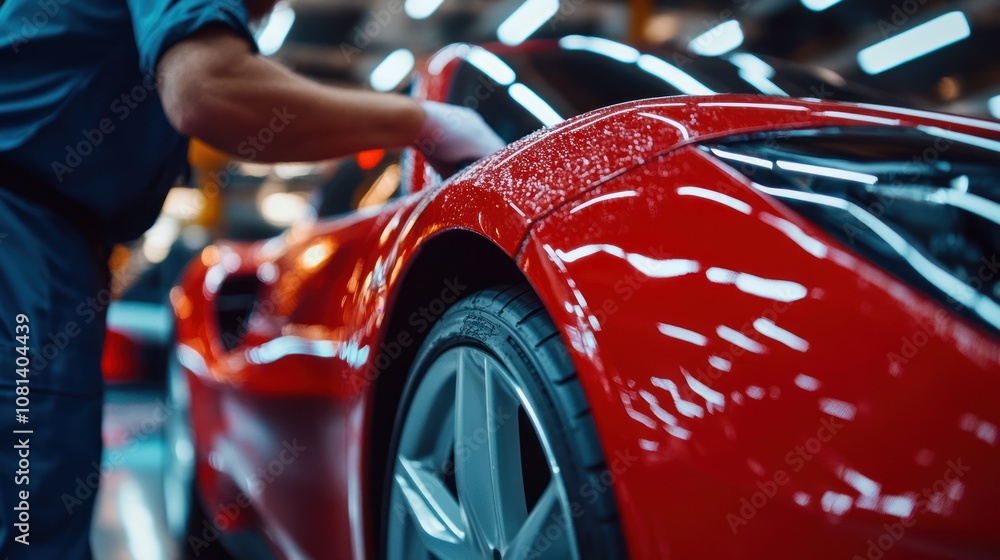 Close Up of a Red Sports Car Close Up of a Red Sports Car