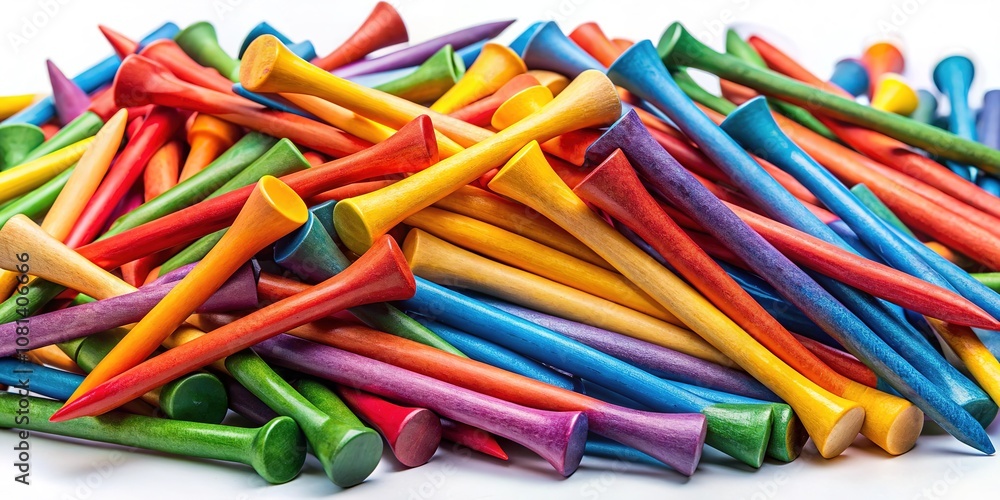 Eco-Friendly Bamboo Golf Tees - Aerial View Eco-Friendly Bamboo Golf Tees - Aerial View