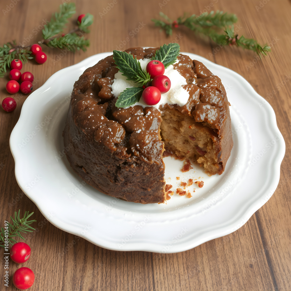 Un delicioso pudding navideño, hecho con mucho amor Un delicioso pudding navideño, hecho con mucho amor