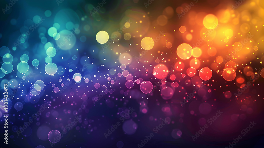 Abstract Background with Colorful Bokeh Abstract Background with Colorful Bokeh