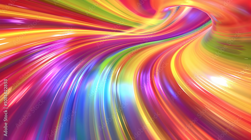 Abstract 3D Colorful Swirling Tunnel Background Abstract 3D Colorful Swirling Tunnel Background