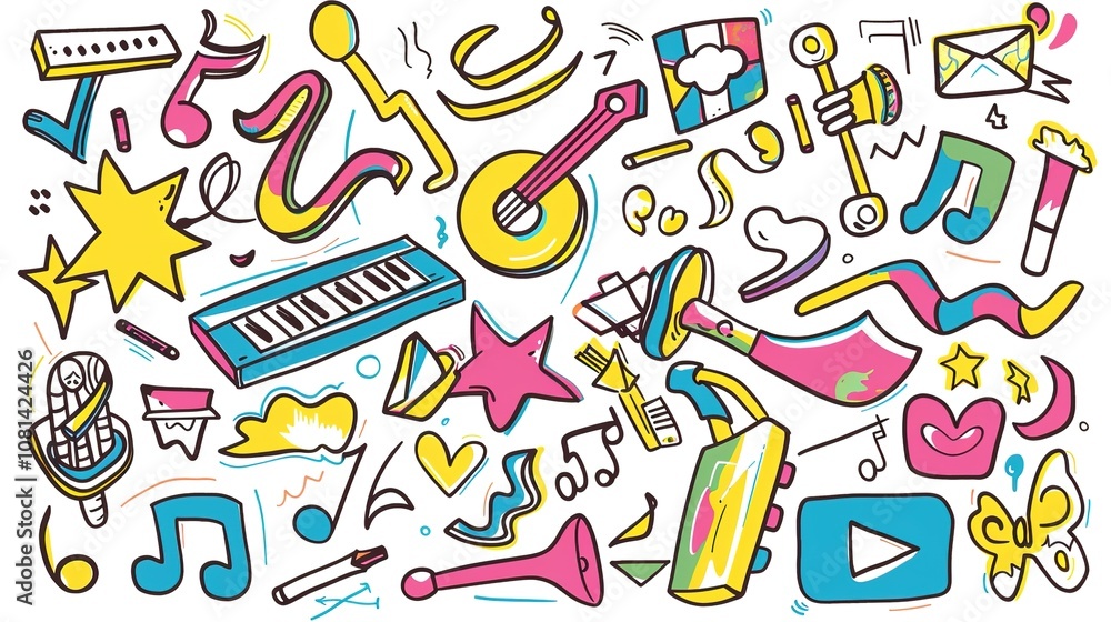 Graffiti Line Cute Elements - a vibrant and playful design. The graffiti-style elements add a fun and creative flair to the visual. Graffiti Line Cute Elements - a vibrant and playful design. The graffiti-style elements add a fun and creative flair to the visual.