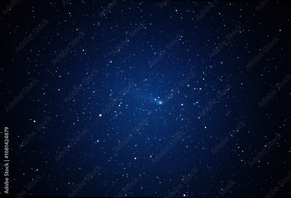 Fototapeta premium 1986年に回帰した魚座を横切るハレー彗星