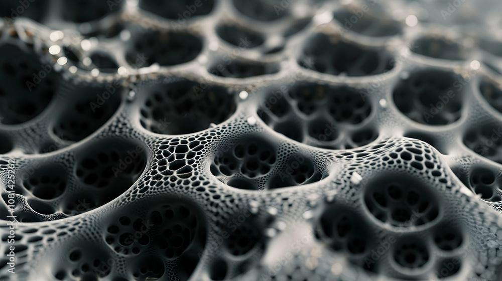 Abstract 3D Black and White Honeycomb Pattern Abstract 3D Black and White Honeycomb Pattern