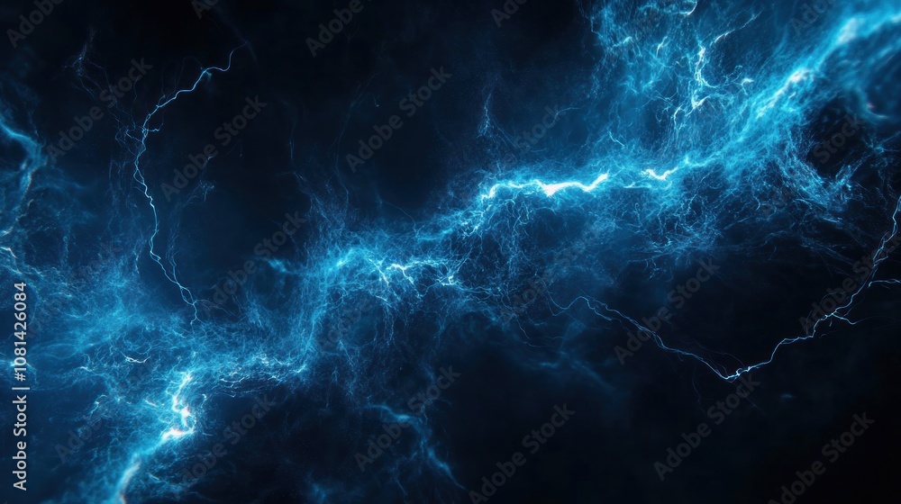 Abstract Blue Lightning Abstract Blue Lightning
