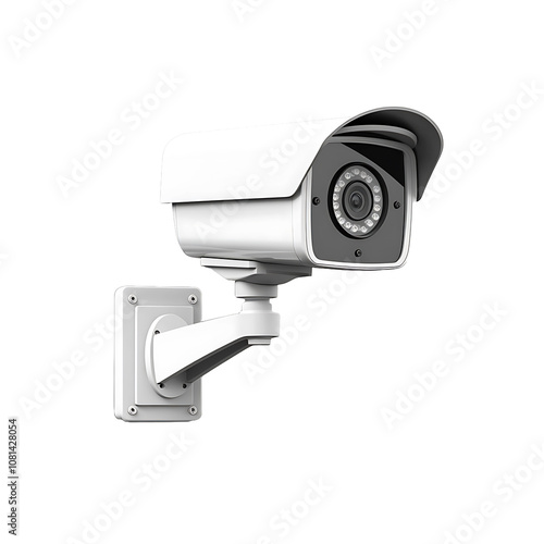 CCTV Camera Isolated on Transparent Background - High Quality PNG, Perfect for Security Projects and Presentations.