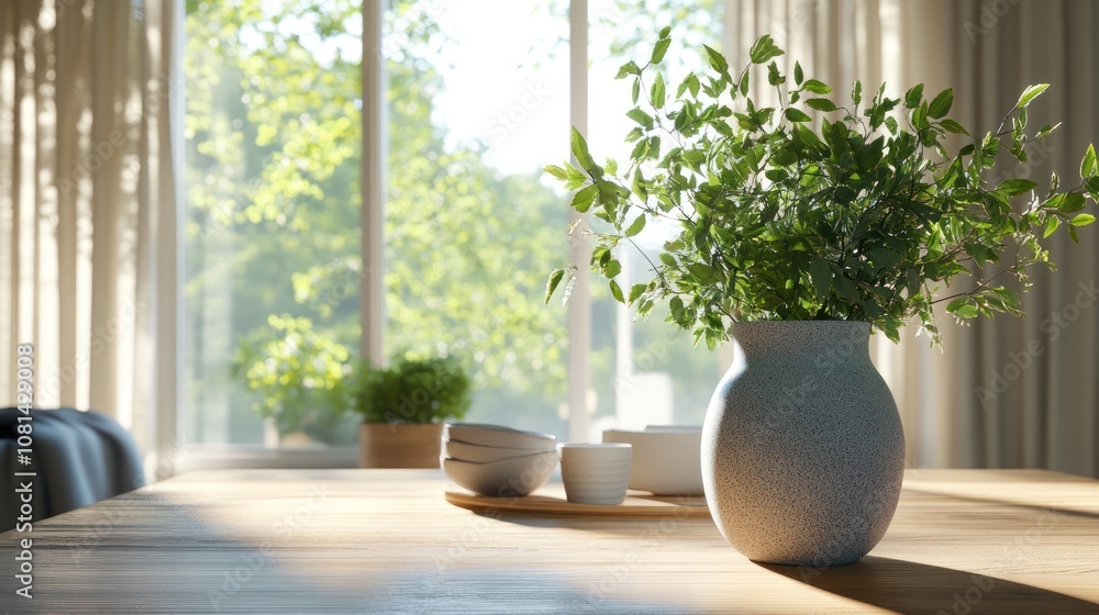 Vase with Flowers on a Table Vase with Flowers on a Table