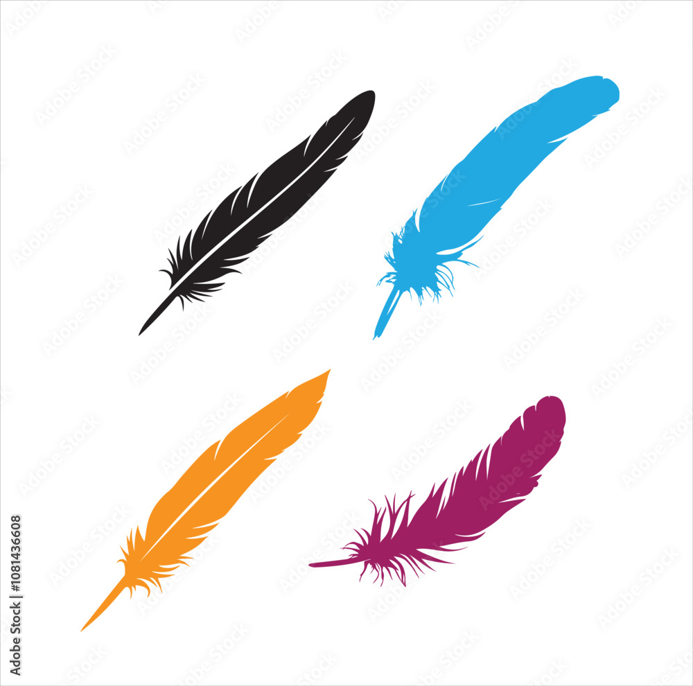 set of feathers set of feathers
